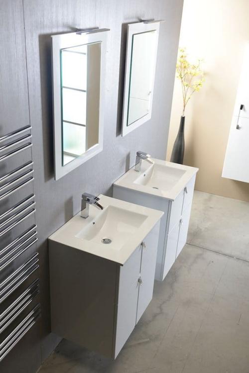 SLIM Umywalka ceramiczna wpuszczana w blat 60x46 cm 1601-60