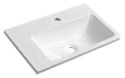ARANA umywalka kompozytowa 56x11x35cm, biała, lewa AN055