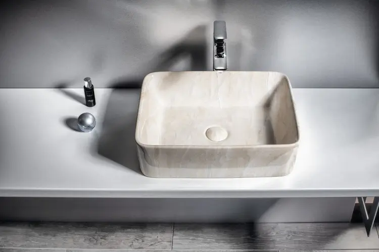 DALMA umywalka ceramiczna 48x13x38 cm, marfil MM527