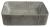 DALMA umywalka ceramiczna 48x13x38 cm, grigio MM513