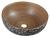 PRIORI umywalka ceramiczna, średnica 41 cm, 15 cm, brązowa z niebieskim wzorem PI023