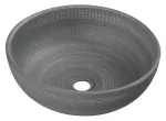 PRIORI umywalka ceramiczna,41x15 cm, szara ze wzorem  PI024