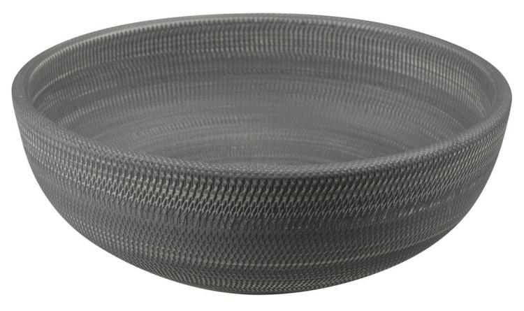 PRIORI umywalka ceramiczna, średnica 41 cm, 15 cm, szara ze wzorem PI024