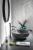 PRIORI umywalka ceramiczna, średnica 41 cm, 15 cm, szara ze wzorem PI024