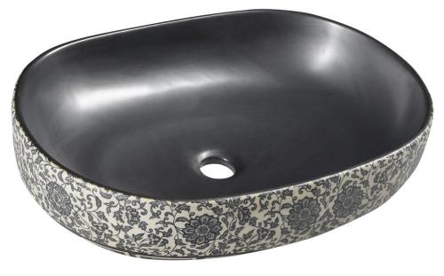 PRIORI-umywalka-ceramiczna-60x13-5x40-cm-czarna-z-niebieskim-wzorem-PI026