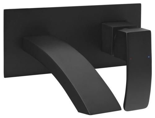 GINKO bateria umywalkowa podtynkowa, czarny mat 1101-07B