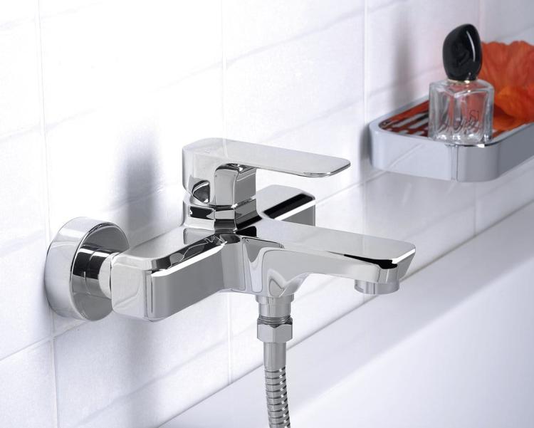 SPY Bateria wannowa ścienna, chrom połysk PY10