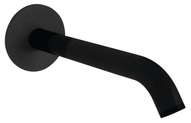 Wylewka ścienna 165mm, czarny mat BO515