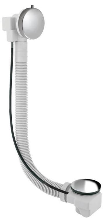 SENATOR Syfon automatyczny do wanny, dł. 550 mm, korek 72 mm, stal nierdzewna VR115528