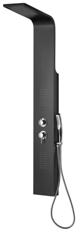 JACOB panel prysznicowy 200x1500mm, czarny WN683