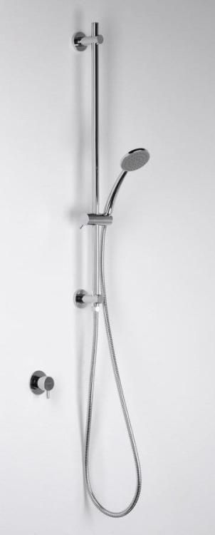 Drążek prysznicowy przesuwny, przyłącze wody, 720mm, chrom1202-08
