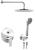 KAI zestaw prysznicowy podtynkowy z baterią, 2 wyjścia, chrom KA42-01