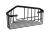 SMART półka narożna do kabiny prysznicowej, 200x80x151mm, czarny mat 2483-14