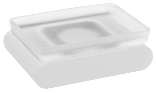 FLORI mydelniczka, biały mat/szkło mleczne RF002/14