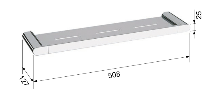 FLORI półka, biały mat RF016/14