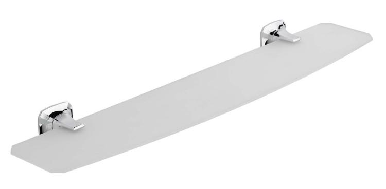 AIDA półka 560x125mm, chrom/szkło mleczne AI015