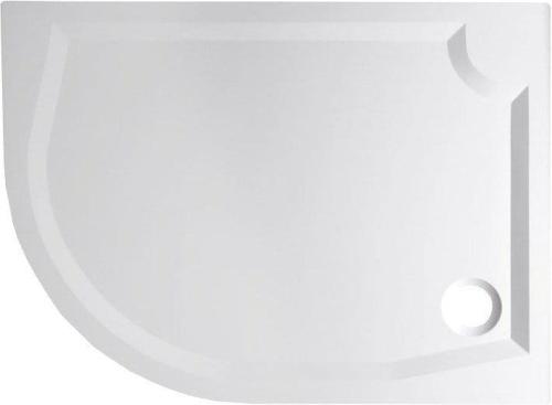 RIVA Brodzik kompozytowy półokrągły prawy R55 120x90 cm GR12090R