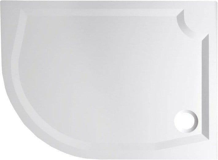 RIVA Brodzik kompozytowy półokrągły prawy R55 120x90 cm GR12090R