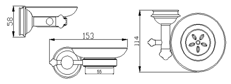ASTOR Mydelniczka ceramiczna chrom 1325-02