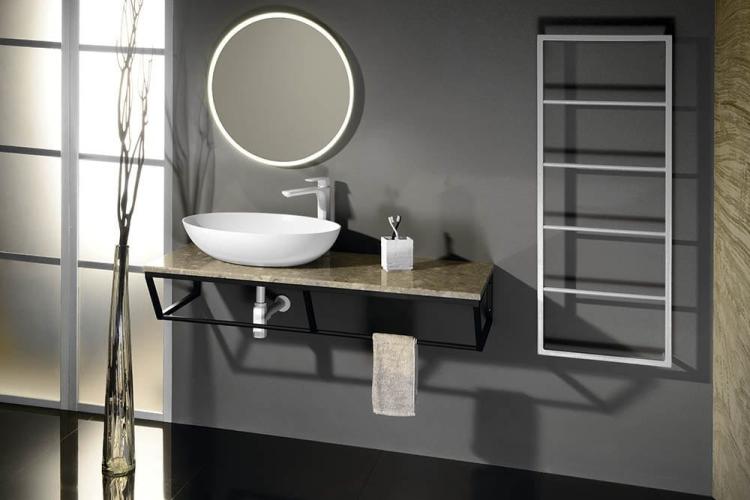 SKA Wieszak na ręczniki , 450x1150x100mm , biały mat SKA511