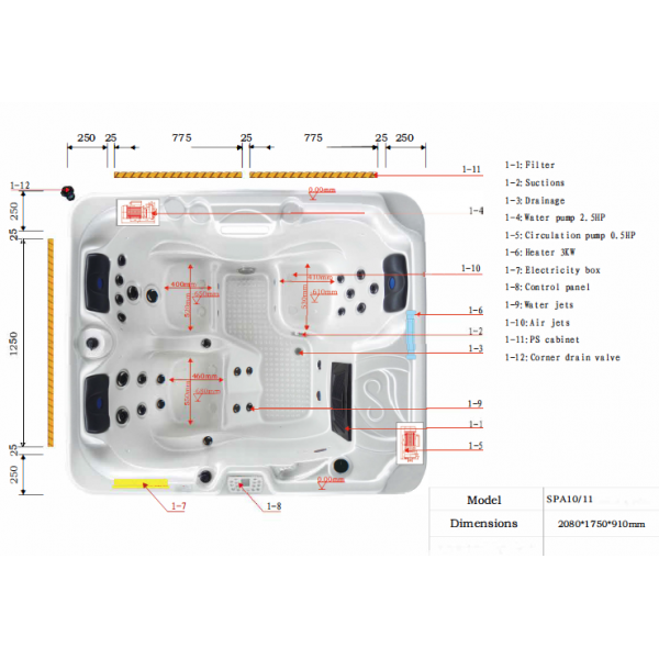 spa10 rysunek techniczny