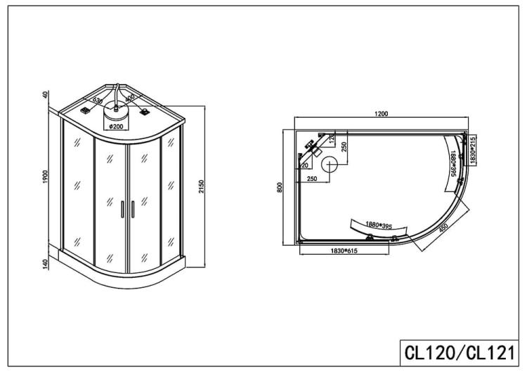 CL120 wymiary