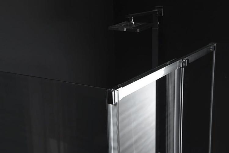 ALTIS ścianka boczna 100x200 cm, szkło czyste AL6115C  listwa