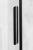 ALTIS  BLACK drzwi prysznicowe przesuwne 1170-1210mm, wysokość 2000mm, szkło 8mm AL3012B