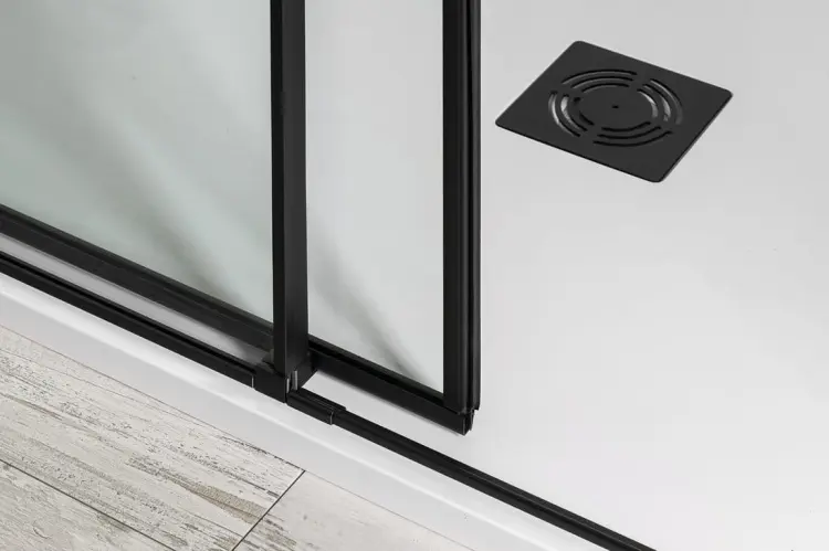 ALTISBLACK kwadratowa kabina narożna 1000x1000 mm, wejście z rogu, szkło czyste AL1512BAL1512B