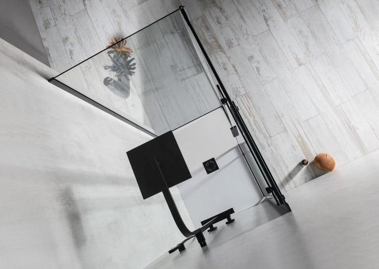 ALTISBLACK prostokątna kabina prysznicowa 1300x800 mm, wariant L/P AL4012BAL5912B