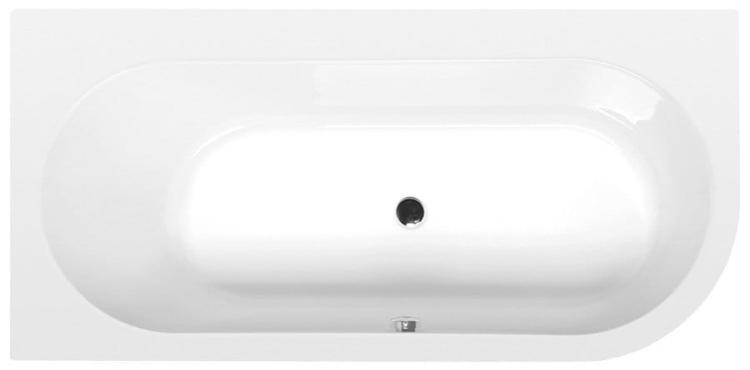 ASTRA L SLIM wanna asymetryczna 165x80x48cm, biała 33611S