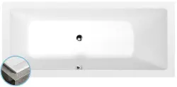 MIMOA SLIM wanna prostokątna 170x75x39cm, biała 71709S