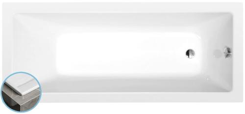 NOEMI SLIM wanna prostokątna 160x70x39cm, biała 71707S