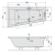 ANDRA L SLIM wanna asymetryczna 180x90x45cm, biała (lewa) 72872S