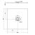 FLEXIA brodzik kompozytowy z możliwością docinania 90x90x3cm 71546MA