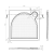 LARCA brodzik kompozytowy 90x90x3cm PL009