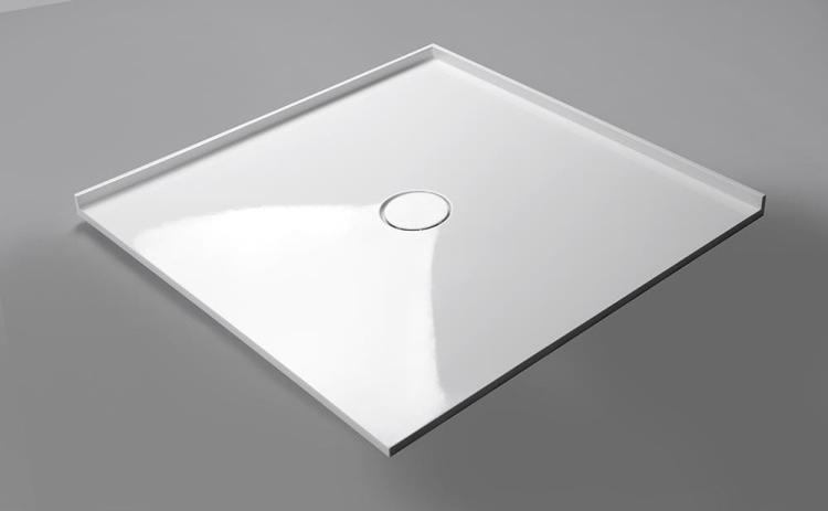 MIRAI brodzik kompozytowy 90x90x1,8cm, biały 73165
