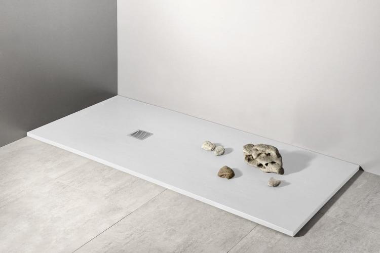 MITIA brodzik prysznicowy kompozytowy 140x90x3 cm, biały PMB14090