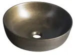 PRIORI umywalka ceramiczna nablatowa, średnica 41,5 cm, brąz PI032