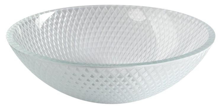PUKETA umywalka szklana, średnica 42 cm, przezroczysta TY165