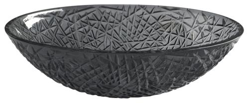 PURUS umywalka szklana 50x36 cm, czarna TY305SG