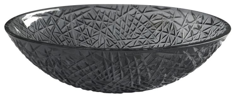 PURUS umywalka szklana 50x36 cm, czarna TY305SG