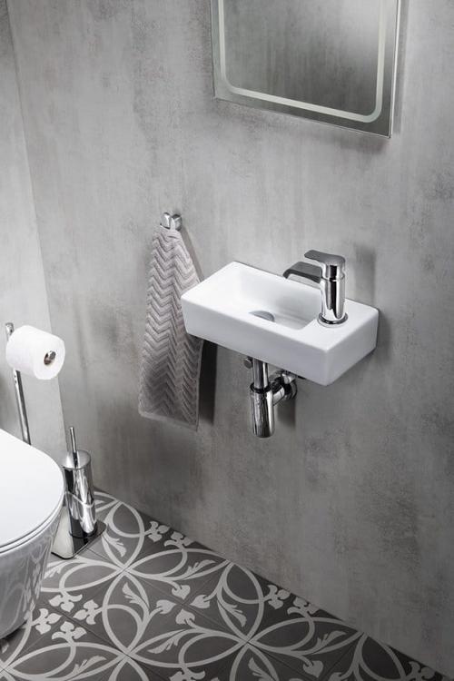 ZOE umywalka ceramiczna 37x9x18 cm prawa AR495
