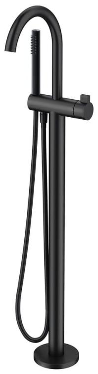 RHAPSODY bateria wannowa wolnostojąca, wysokość 1077 mm, czarny mat R5018B