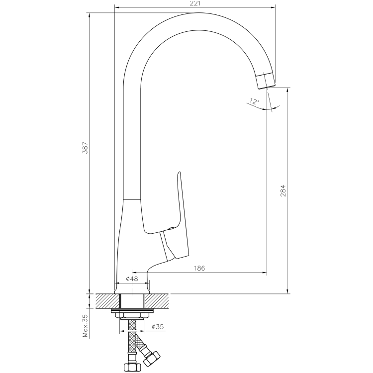 SCHMITZ bateria kuchenna, chrom 863.060.1