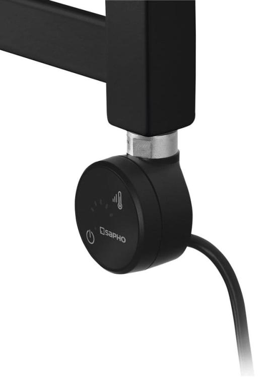 MOA grzałka elektryczna z termostatem, Bluetooth, 600W, czarna MOA-B-600