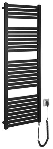 TONDI-E grzejnik elektryczny 450x1330 mm, 500W, czarny mat DE476T