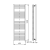 TONDI-E grzejnik elektryczny 450x1330 mm, 500W, czarny mat DE476T
