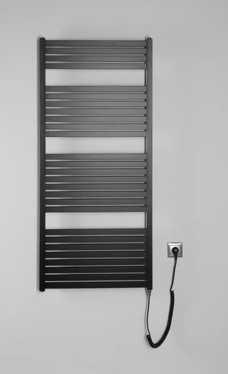 TONDI-E grzejnik elektryczny 600x1330 mm, 600W, czarny mat DE486T