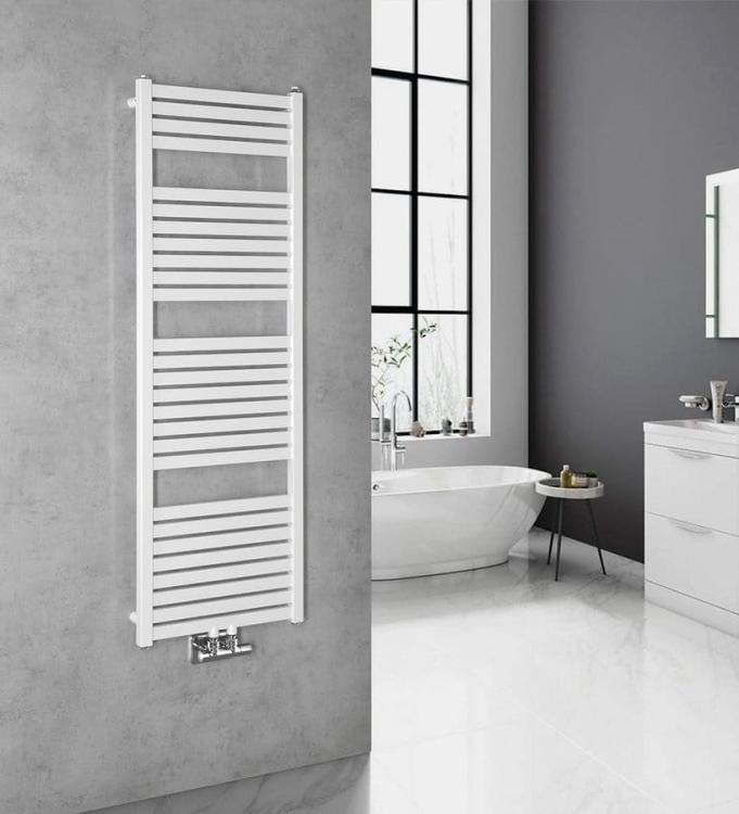 TONDI grzejnik łazienkowy 450x1330 mm, podłączenie centralne, biały DT470T
